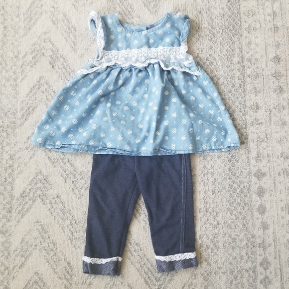 Little Lass baby girl 24 month outfit set